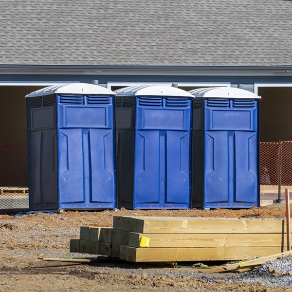 how do you ensure the portable restrooms are secure and safe from vandalism during an event in Blue Ridge Alabama